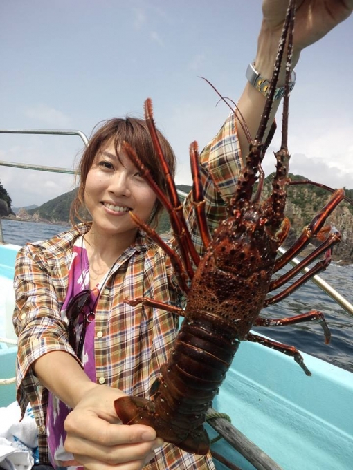 島野浦で伊勢エビゲット！