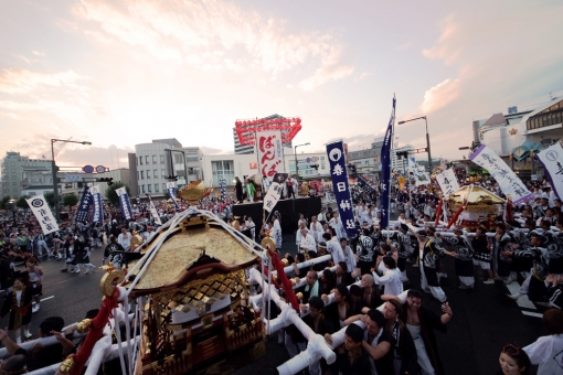 第38回 まつりのべおか ばんば総踊り、出逢い神輿