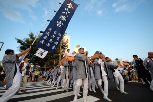 第38回 まつりのべおか ばんば総踊り、出逢い神輿