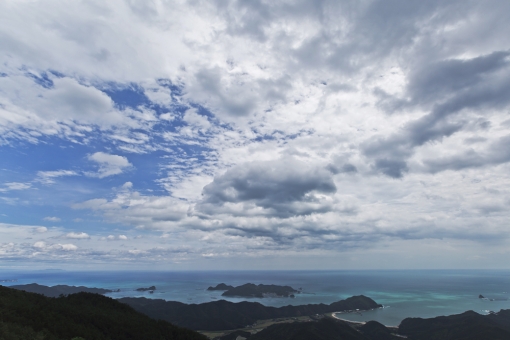 台風一過で鏡山！